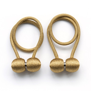 Curtain Accessories Home Decor Magnetic Curtain Clip Holders Hanging Ball Buckle Tiebacks Rope - Product Image 4