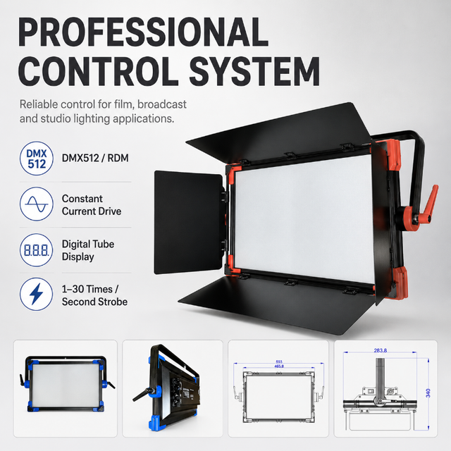 100W Full Spectrum LED Panel Light High CRI 95 Studio Soft Light for Video Film Photography Lighting