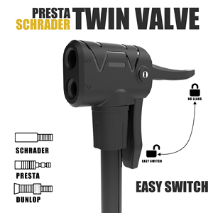 Pompe à main portable BAIMEI en alliage d'aluminium 120 Psi pour VTT et vélo de route, accessoires de vélo - Product Image 4