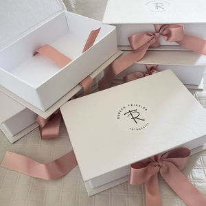 Custom Corrugated Cardboard Handbag Packaging <b>Box</b> with Ribbon Wholesale Underwear Shoe Clothing Paper <b>Box</b> - Product Image 2