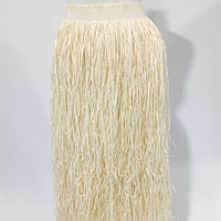 Hawaii femmes Hula fille danse Triple couches en plastique herbe jupe robe de soirée pour Festival Performance Costume