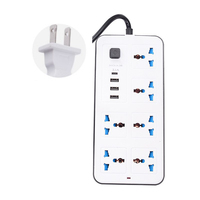 Multiprise SUMMAO avec port USB, prise 3 voies, 6 prises USB avec rallonge de 2 m