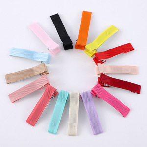 Simple Colorful Fabric Covered Duckbill Hair <b>Clip</b> 5 Cm For Women Daily Use Headwear - Product Image 3
