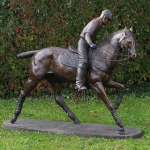 Statue de <span class=keywords><strong>Chevalier</strong></span> en Métal Sur Mesure, Moulée à la Main en Bronze Réaliste, Taille Réelle, <span class=keywords><strong>Chevalier</strong></span> à Cheval, pour Jardin Extérieur, Objet de Collection Artistique - Product Image 2