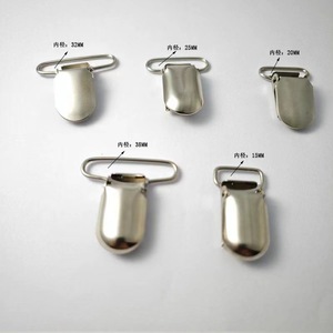 Clips de tirantes en forma de U de pico de pato plateado de acero inoxidable para pantalones al por mayor - Product Image 2