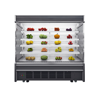 Présentoir de boissons gazeuses de haute qualité Supermarché Fruits Légumes Multideck Congélateur ouvert Réfrigérateur