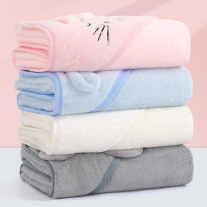 Serviette <span class=keywords><strong>de</strong></span> <span class=keywords><strong>bain</strong></span> à capuche pour <span class=keywords><strong>bébé</strong></span> motif animal <span class=keywords><strong>de</strong></span> dessin animé, peignoir absorbant pour enfants, <span class=keywords><strong>cape</strong></span> en coton pour nouveau-né, couvertures d'emmaillotage - Product Image 6