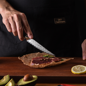 Cuchillo de carne de Damasco con mango de madera de resina Premium, cuchillo de carne de lujo, cuchillos de carne Damasco de cuchillos - Product Image 2