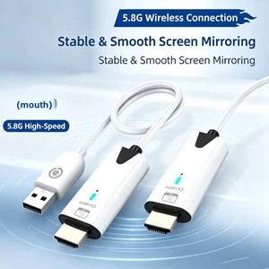 Émetteur-récepteur vidéo sans fil 5.8G 1080P, adaptateur d'affichage, prolongateur AV, adaptateur pour PC, ordinateur portable, téléviseur, en matériau ABS - Product Image 5