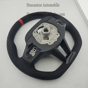 Volante Deportivo con Franja Superior Roja de Alcántara, el Más Popular, para Modelos de Automóviles BMW X3 X5 CS M3 M4 M5 - Product Image 5