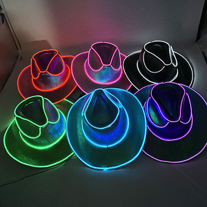 Chapeau de cowboy LED DAMAI pour fête de carnaval, chapeau lumineux pour cosplay, costume pour Halloween, Pâques, remise de diplôme, Nouvel An, Thanksgiving - Product Image 2