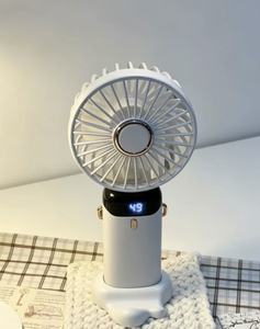 <b>USB</b> Rechargeable <b>Mini</b> Fan, Foldable Handheld Desktop Fan, Turbo Powerful Wind with Ice Compress Cooling Function - Product Image 1