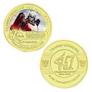 5 Monedas Conmemorativas de Metal con Diseño de Transformers, Temática de Películas Americanas, Bumblebee, Monedas de Oro, Colección Conmemorativa - Product Image 2