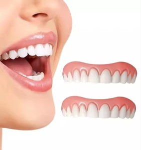 <span class=keywords><strong>Dentaduras</strong></span> blanqueadoras cómodas y suaves, perfecta sonrisa grande, carillas emulacionales de silicona, dientes postizos, dentadura cosmética - Product Image 2