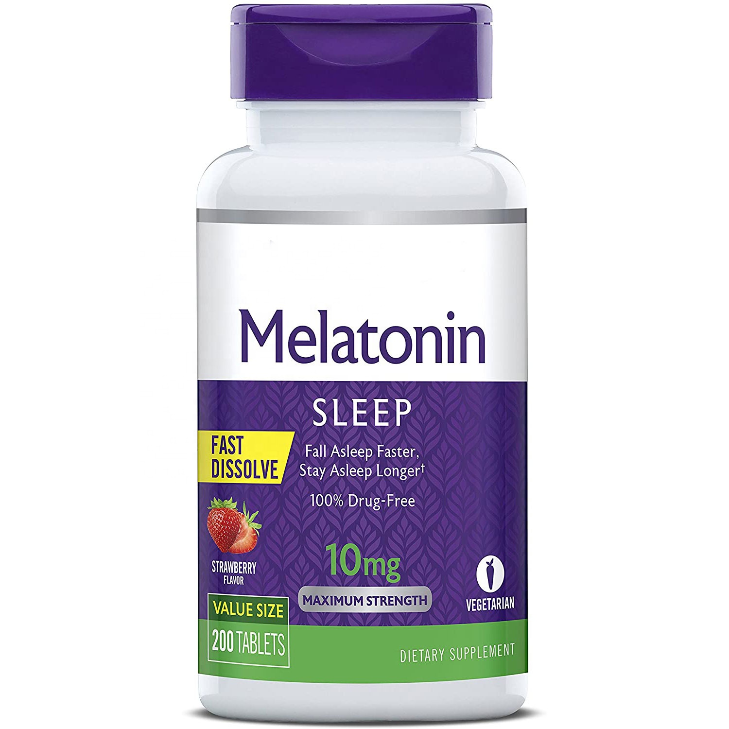 Митатонин для более быстрого сна, остается спать дольше, 100% без лекарств, 10 мг помогает установить нормальные шаблоны сна