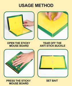 Piège à souris et à rats en colle adhésive forte, <span class=keywords><strong>facile</strong></span> à utiliser, pour l'intérieur et l'extérieur, en carton solide, contrôle des nuisibles, prix élevé - Product Image 6