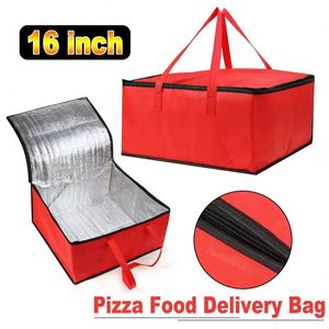 Nouveaux sacs de rangement isothermes 16 pouces pour livraison de pizzas, sacs glaciers étanches, pliables, portables, pour pique-nique, avec isolation thermique pour aliments - Product Image 5