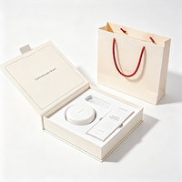 Boîte cadeau rigide personnalisée pour kit dentaire, avec base et couvercle, logo en relief, insert multi-emplacements pour emballage d'aligneurs dentaires invisibles