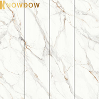 Panneau en résine d'albâtre rétroéclairé KNOWDOW, pierre frittée, onyx blanc translucide, panneau mural intérieur, faux brique brillant, 6 mm d'épaisseur