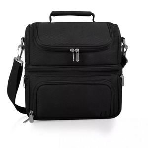 Custom Eco Reusabl Double Compartment Insulated Cooler Lunch Bag Outing Picnic Cooler Bag for Work Office Picnic - Product Image 2