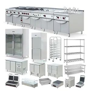 Peralatan dapur komersial KFC, peralatan restoran makanan cepat saji Stainless Steel 304/201 semua Set