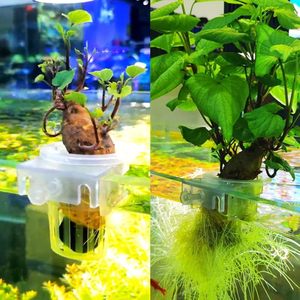 2 Stuks <span class=keywords><strong>Aquarium</strong></span> Plant Houder, Opknoping <span class=keywords><strong>Aquarium</strong></span> Plant Pot Met Gat Voor <span class=keywords><strong>Aquarium</strong></span> Planten Decoraties - Product Image 2