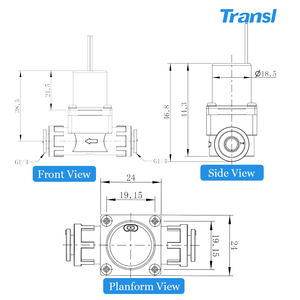 Quick Connect 1/4 Kunststoff-Magnetventil 3,6 V DC Verriegelung Wassersp ender ventil Spült yp für die Wasser versorgung - Product Image 3
