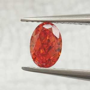 Pierre de zircone cubique ovale synthétique colorée, taille glace pilée, 5x7mm, pour la fabrication de bijoux - Product Image 1