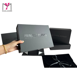 Princess Peprah Rigid Paperboard <b>Box</b> Matte Finish Hot Stamping Custom Logo Cosmetic Packaging High-End Rectangle Design - Product Image 6