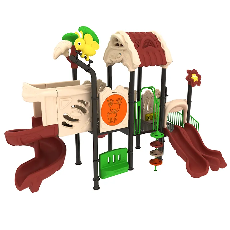Parcs extérieurs de terrain de jeu d'enfants de style de forêt pour l'équipement extérieur d'amusement d'enfants