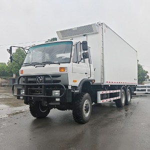 รถบรรทุกตู้เย็นติดเครื่องทำความเย็น Dongfeng 6x6 Awd สำหรับขนส่งเนื้อสัตว์และอาหารทะเลแบบแช่แข็ง ขนาด 15-20 ตัน - Product Image 1