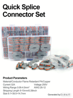Connecteur de câble à ressort compact LT-211 pour rail DIN, bornes isolées en laiton 250V, 60 pièces/boîte, connexion rapide par emboîtement de câbles