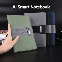 Cuaderno de Notas con IA para Trabajo Remoto, con Grabación de Voz, Logotipo Personalizado, Juego de Diario A5 de Cuero con Caja de Regalo, Agenda Corporativa, Artículos de Papelería de Oficina