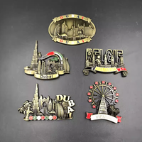 Aimants de réfrigérateur personnalisés DIY, logo, motif de pays, alliage métallique, personnalisation 3D en relief, imperméables, durables, cadeaux promotionnels