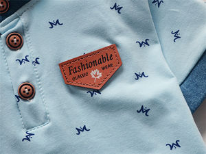 Conjuntos de Ropa para Niños de 1 a 4 Años, Camiseta con Pantalones Cortos de Mezclilla, Conjuntos de Verano de 2 Piezas, Conjuntos de Ropa para Bebés al por Mayor - Product Image 5