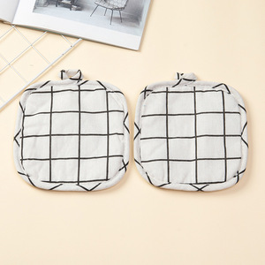Mini mitaines carrées pour four Ensemble <span class=keywords><strong>de</strong></span> <span class=keywords><strong>gants</strong></span> <span class=keywords><strong>et</strong></span> <span class=keywords><strong>maniques</strong></span> résistants à la chaleur Mitt Kitchen Pot Holders Cotton All-season Camping - Product Image 4
