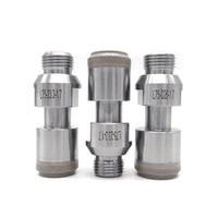 Sintered Threaded Shank Glass Diamond Drill Bit, Glass Drilling and Chamfering Dual-purpose Drill Bits