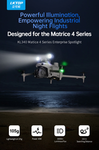 Projecteur LED industriel pour drone KL340 M3 40W avec certifications CE FCC Rohs 150M 13 °   Projecteur d'entreprise Sharp Beam pour Mavic 3/3E/3T - Product Image 4