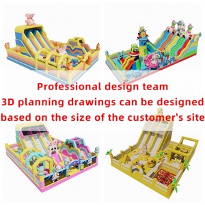 Parque de juegos inflable para niños, castillos saltadores para mayoristas, empresas de alquiler de eventos, Tobogán inflable con tema de princesa rosa - Product Image 5