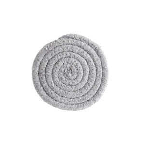<b>Round</b> Cotton <b>Table</b> Mats Heat Resistant Home Use Gray Beige <b>Small</b> Large - Product Image 6