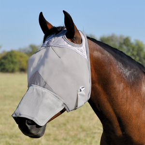 <span class=keywords><strong>Masque</strong></span> <span class=keywords><strong>anti</strong></span>-mouches pour chevaux avec oreilles, ajustement confortable, couvre-visage équin pour la protection contre les insectes, maille en polyester durable, visibilité totale, en vente - Product Image 2
