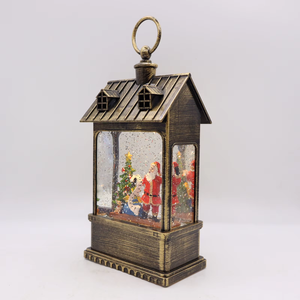 Hot bán Santa Claus <span class=keywords><strong>LED</strong></span> Đèn giáng sinh pin Powered nhựa đèn lồng đồ trang trí DC ánh sáng cho đảng nhà có tính năng Snowman - Product Image 5