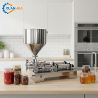Machine de remplissage semi-automatique en acier inoxydable pour sachets à bec verseur, pour huile, poudre, miel, mayonnaise et pâte de tomate