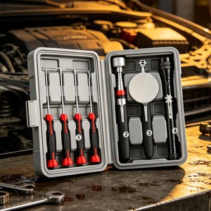 Set <span class=keywords><strong>di</strong></span> 7 Attrezzi Premium ad Alta Coppia per Riparazione Ammaccature Auto, Collezione Portatile per Officina Meccanica - Product Image 1