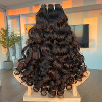 Extensiones de Cabello Humano Indio 100% Natural, Cabello Virgen con Cutícula Alineada, en Paquetes