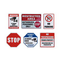 Autocollant en vinyle UV imperméable de luxe pas de stationnement autocollants réfléchissants panneau de signalisation avertissement avertissement sécurité voiture autocollants personnalisés