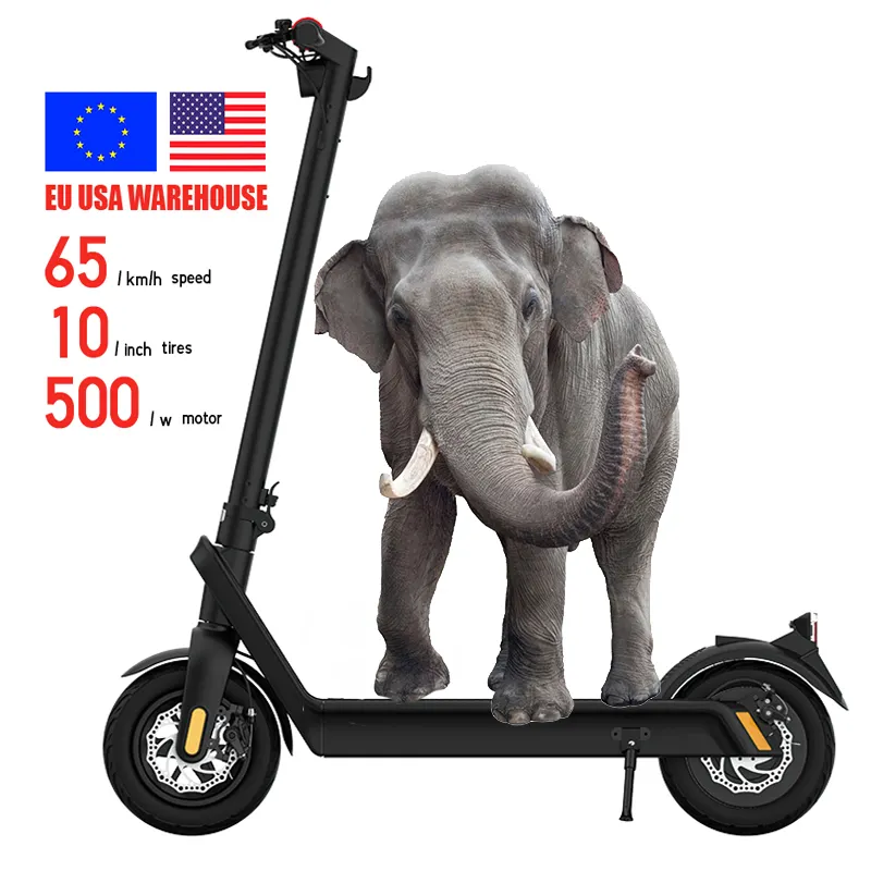 2024 Scooters eléctricos baratos de 2 ruedas electrico 500W 1000W potente adulto rápido con batería extraíble elektrik elektric E scooter