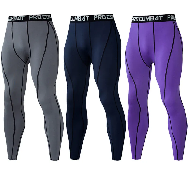 Factory Price Men's Thermal Compression Pants, Athletic Sports Leggings & Running Tights, Wintergear Base Layer Bottoms