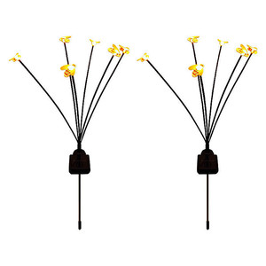 Lucioles solaires abeille abeille lumière feu de feu lampe Type Noël Jour jardin pelouse course lumière solaire lampe chaîne - Product Image 4