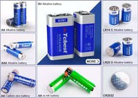 Tcbest mejor calidad AA Batería alcalina LR6 batería seca